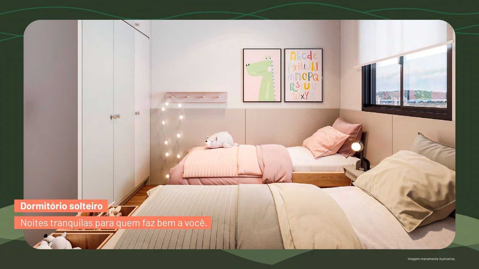 Planta Tipo A - 2 dormitorios, 51m2